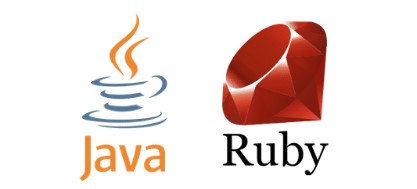 JavaとRubyのロゴ