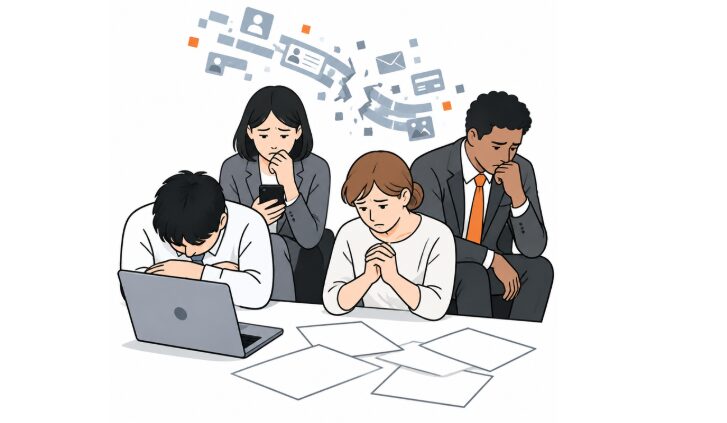 個人情報漏洩で落ち込んでいる人たち